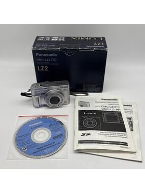 Panasonic Lumix DMC-LZ2 5.0MP Digital Camera w/6x Zoom Tested Working